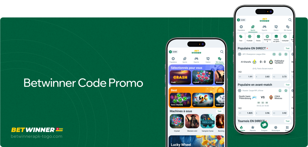 Betwinner Apk Togo Code Promo