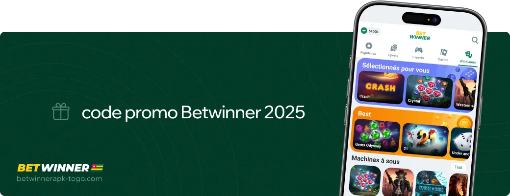 Code promo Betwinner Betwinner Apk Togo